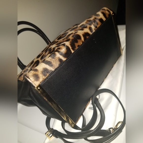 ❌ Sold ❌ Michael Kors Lana Leopard Print Haircalf Leather Bag - Picture 9 of 10